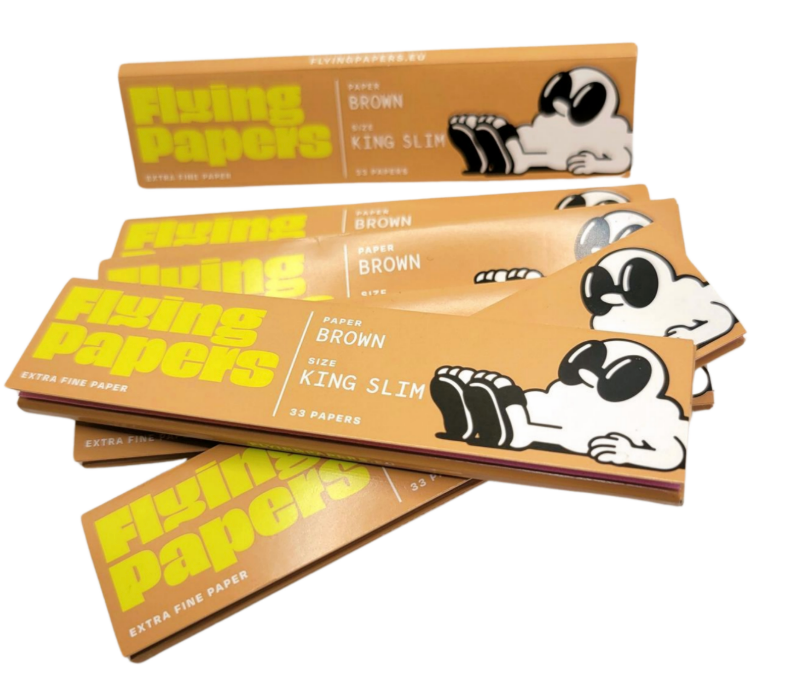 FLYING PAPERS EXTRA FINE KING SIZE SLIM BROWN PAPERS – Smoke Shop